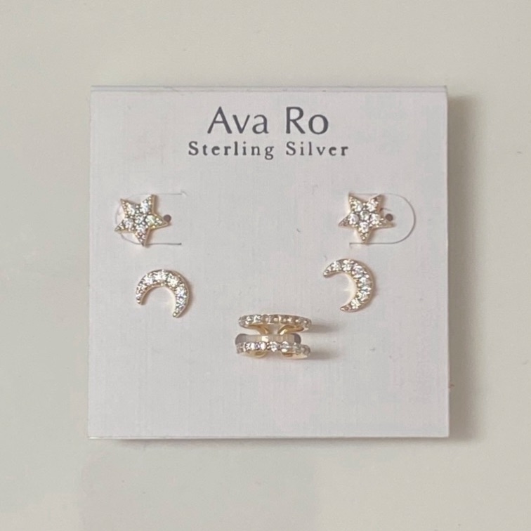 Ava Ro Earring & Ear Cuff Trio